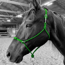 Load image into Gallery viewer, Knotted Sidepull Rope Halter